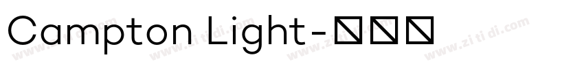 Campton Light字体转换